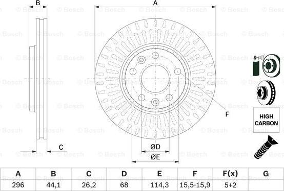 BOSCH 0 986 479 E77 - Discofreno autozon.pro