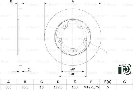 BOSCH 0 986 479 F44 - Discofreno autozon.pro