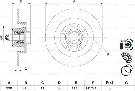 BOSCH 0 986 479 F42 - Discofreno autozon.pro