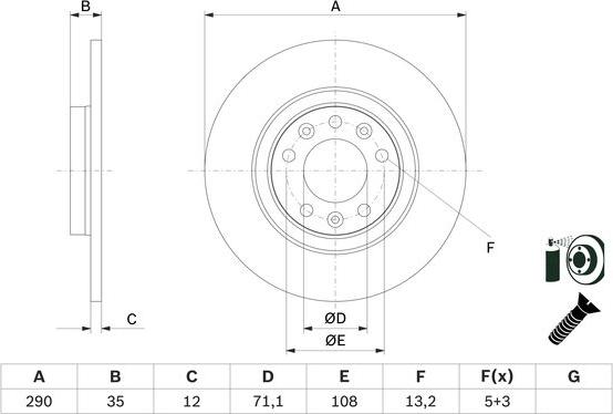 BOSCH 0 986 479 F52 - Discofreno autozon.pro