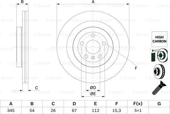 BOSCH 0 986 479 F69 - Discofreno autozon.pro