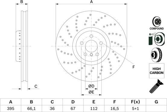 BOSCH 0 986 479 F64 - Discofreno autozon.pro