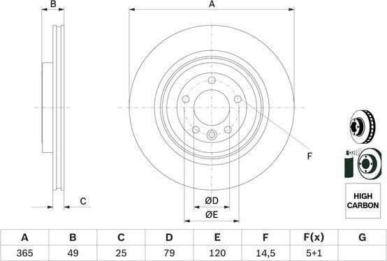 BOSCH 0 986 479 F68 - Discofreno autozon.pro