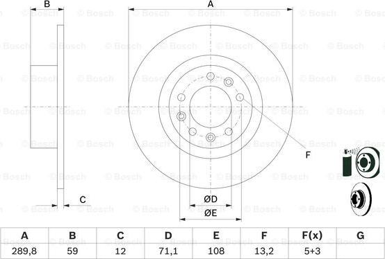 BOSCH 0 986 479 F08 - Discofreno autozon.pro