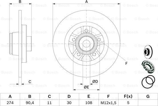 BOSCH 0 986 479 F30 - Discofreno autozon.pro