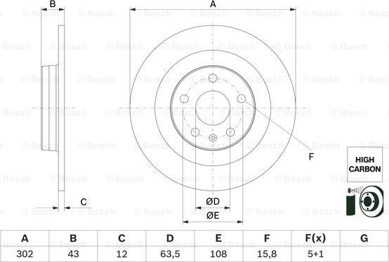 BOSCH 0 986 479 F31 - Discofreno autozon.pro