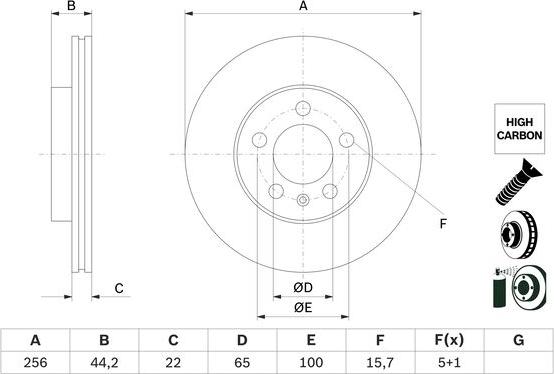 BOSCH 0 986 479 F32 - Discofreno autozon.pro