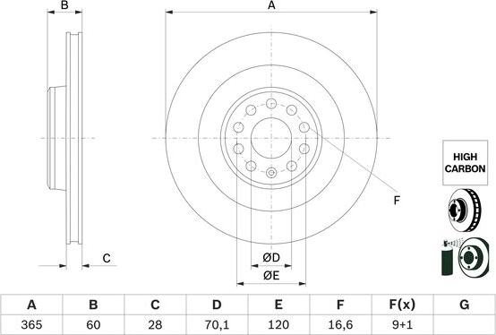 BOSCH 0 986 479 G56 - Discofreno autozon.pro