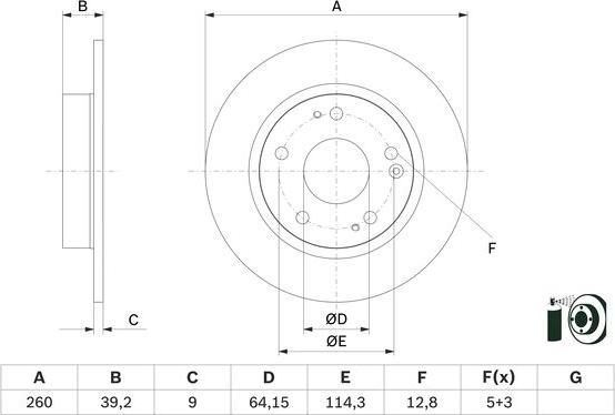 BOSCH 0 986 479 G17 - Discofreno autozon.pro