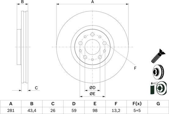 BOSCH 0 986 479 G82 - Discofreno autozon.pro