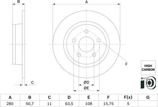 BOSCH 0 986 479 G71 - Discofreno autozon.pro