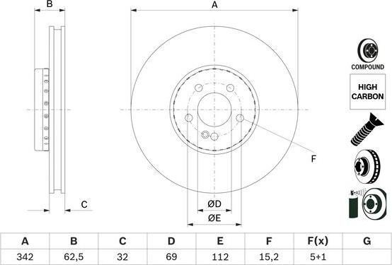 BOSCH 0 986 479 H41 - Discofreno autozon.pro