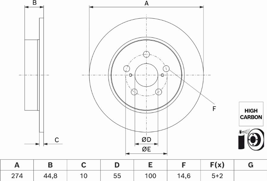 BOSCH 0 986 479 H63 - Discofreno autozon.pro