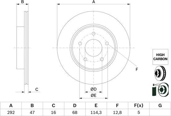 BOSCH 0 986 479 H09 - Discofreno autozon.pro