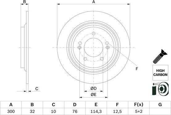 BOSCH 0 986 479 H01 - Discofreno autozon.pro