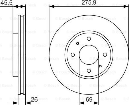 BOSCH 0 986 479 R94 - Discofreno autozon.pro