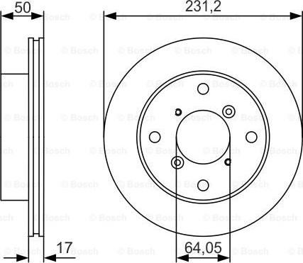 BOSCH 0 986 479 R96 - Discofreno autozon.pro