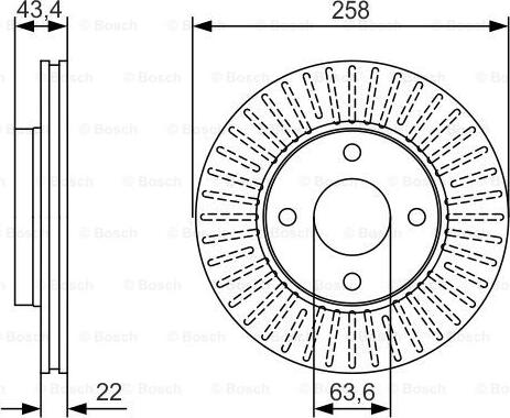 BOSCH 0 986 479 R64 - Discofreno autozon.pro