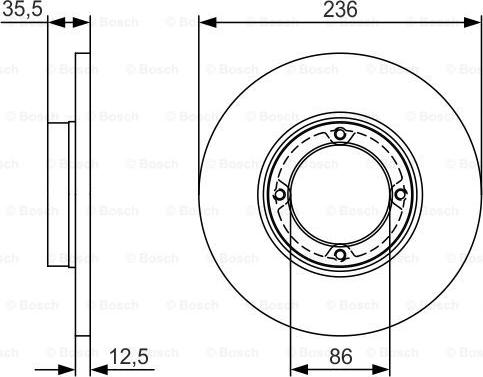 BOSCH 0 986 479 R81 - Discofreno autozon.pro