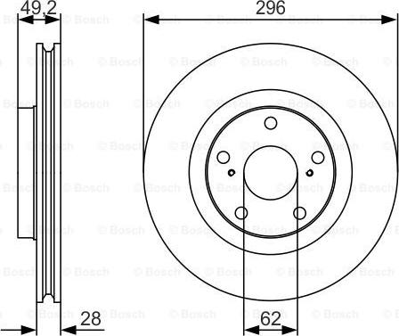 BOSCH 0 986 479 R33 - Discofreno autozon.pro