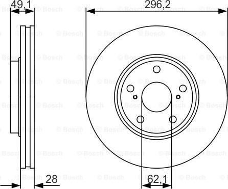 BOSCH 0 986 479 R28 - Discofreno autozon.pro