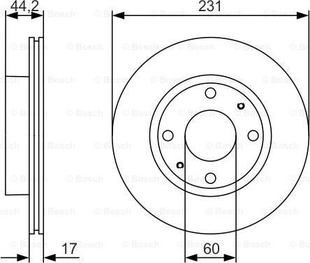 BOSCH 0 986 479 R23 - Discofreno autozon.pro