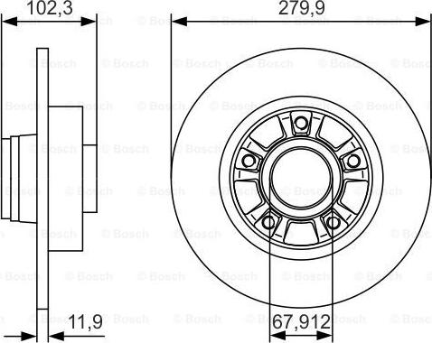 BOSCH 0 986 479 S44 - Discofreno autozon.pro