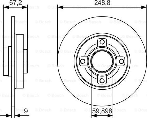 BOSCH 0 986 479 S42 - Discofreno autozon.pro