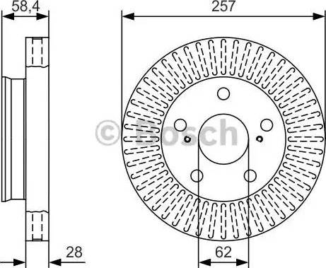 BOSCH 0 986 479 T43 - Discofreno autozon.pro