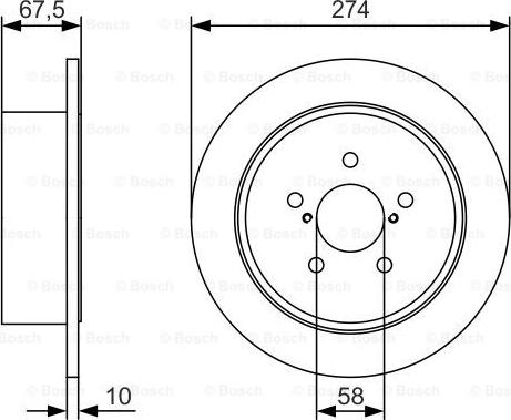 BOSCH 0 986 479 T51 - Discofreno autozon.pro