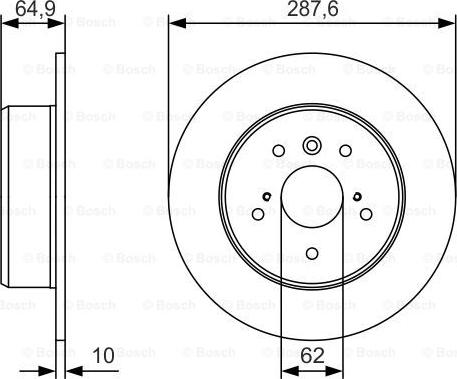 BOSCH 0 986 479 T69 - Discofreno autozon.pro