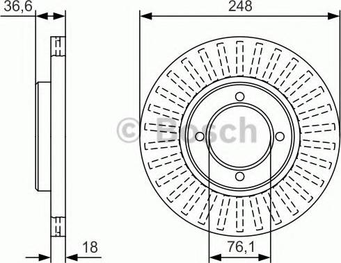 BOSCH 0 986 479 T64 - Discofreno autozon.pro