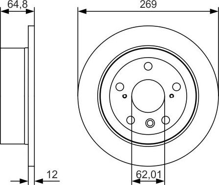 BOSCH 0 986 479 T13 - Discofreno autozon.pro