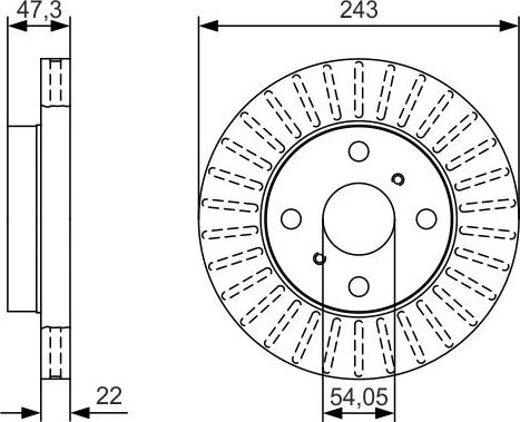 BOSCH 0 986 479 T72 - Discofreno autozon.pro