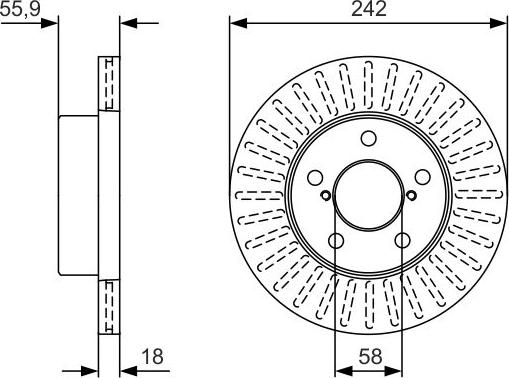 BOSCH 0 986 479 U69 - Discofreno autozon.pro