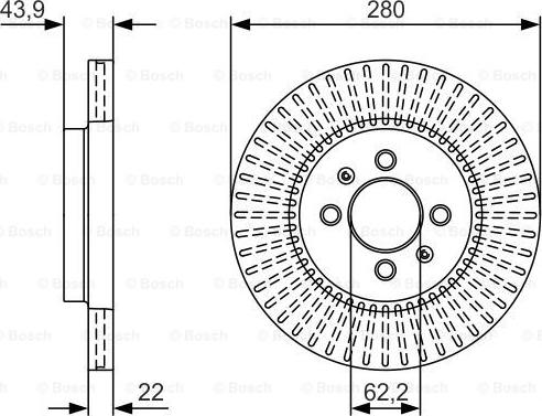 BOSCH 0 986 479 U89 - Discofreno autozon.pro