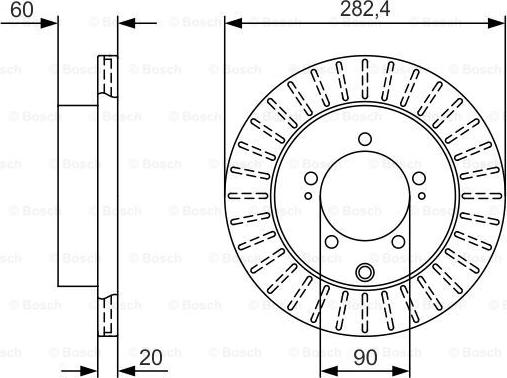 BOSCH 0 986 479 V40 - Discofreno autozon.pro