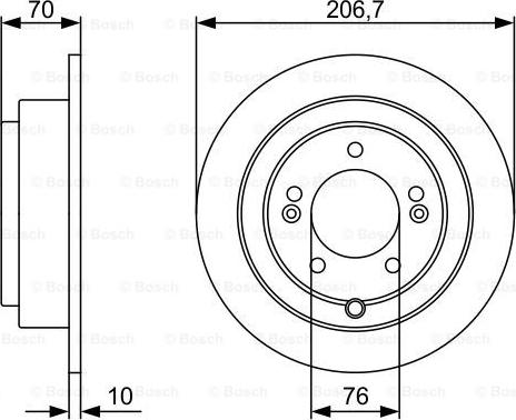 BOSCH 0 986 479 V53 - Discofreno autozon.pro