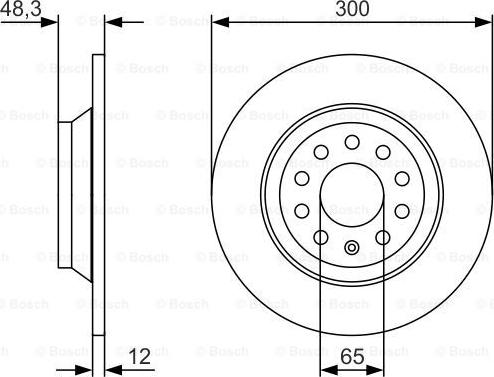 BOSCH 0 986 479 V01 - Discofreno autozon.pro