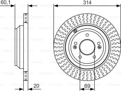 BOSCH 0 986 479 V11 - Discofreno autozon.pro