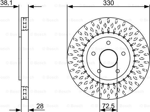 BOSCH 0 986 479 V85 - Discofreno autozon.pro