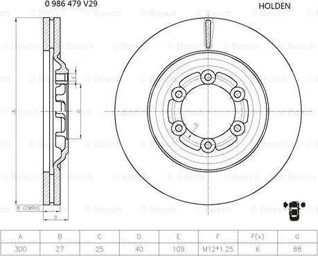 BOSCH 0 986 479 V29 - Discofreno autozon.pro