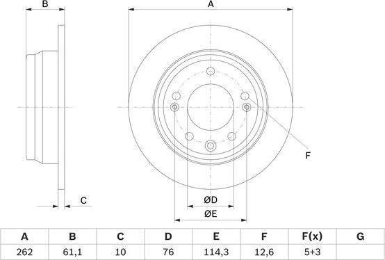 BOSCH 0 986 479 W64 - Discofreno autozon.pro