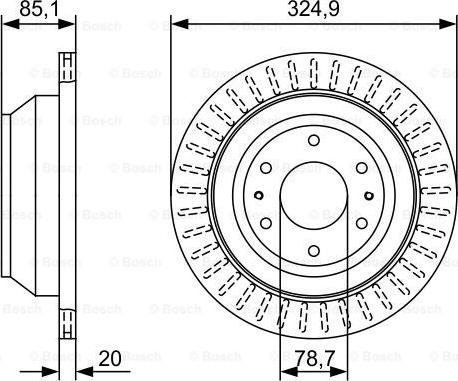 BOSCH 0 986 479 W24 - Discofreno autozon.pro