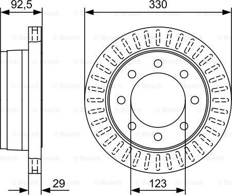 BOSCH 0 986 479 W25 - Discofreno autozon.pro