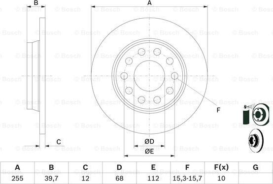 BOSCH 0 986 478 987 - Discofreno autozon.pro