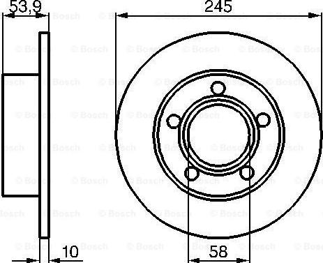 BOSCH 0 986 478 461 - Discofreno autozon.pro