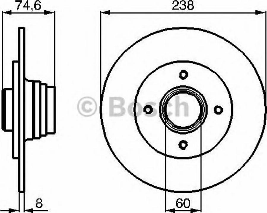 BOSCH 0 986 478 432 - Discofreno autozon.pro