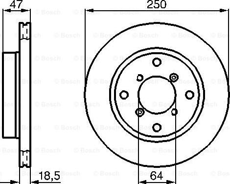 BOSCH 0 986 478 540 - Discofreno autozon.pro