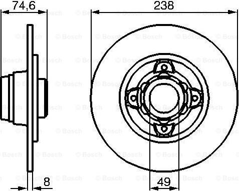 BOSCH 0 986 478 557 - Discofreno autozon.pro